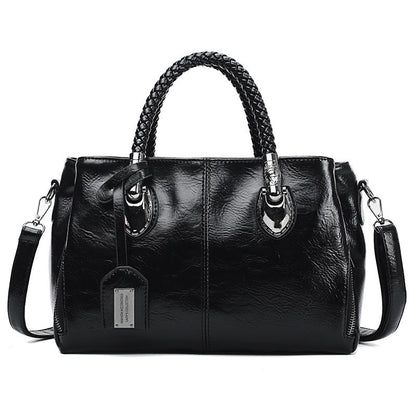 luxe-hide Vintage Oil Wax leather luxury handbags Women Bags