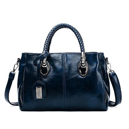 luxe-hide Vintage Oil Wax leather luxury handbags Women Bags