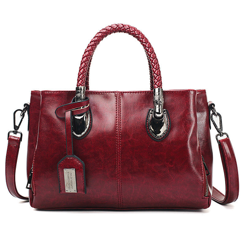 luxe-hide Vintage Oil Wax leather luxury handbags Women Bags