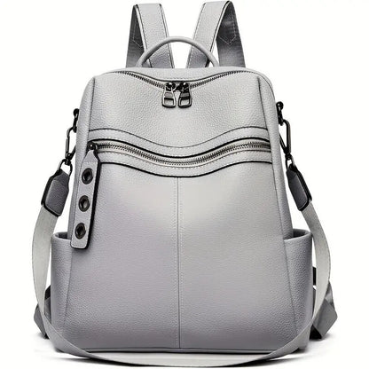 Purse For Women Fashion Faux Leather Convertible Shoulder Handbag Travel Bag Satchel Rucksack Ladies Bag