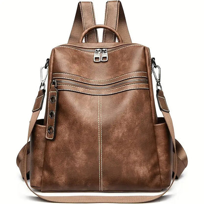 Purse For Women Fashion Faux Leather Convertible Shoulder Handbag Travel Bag Satchel Rucksack Ladies Bag